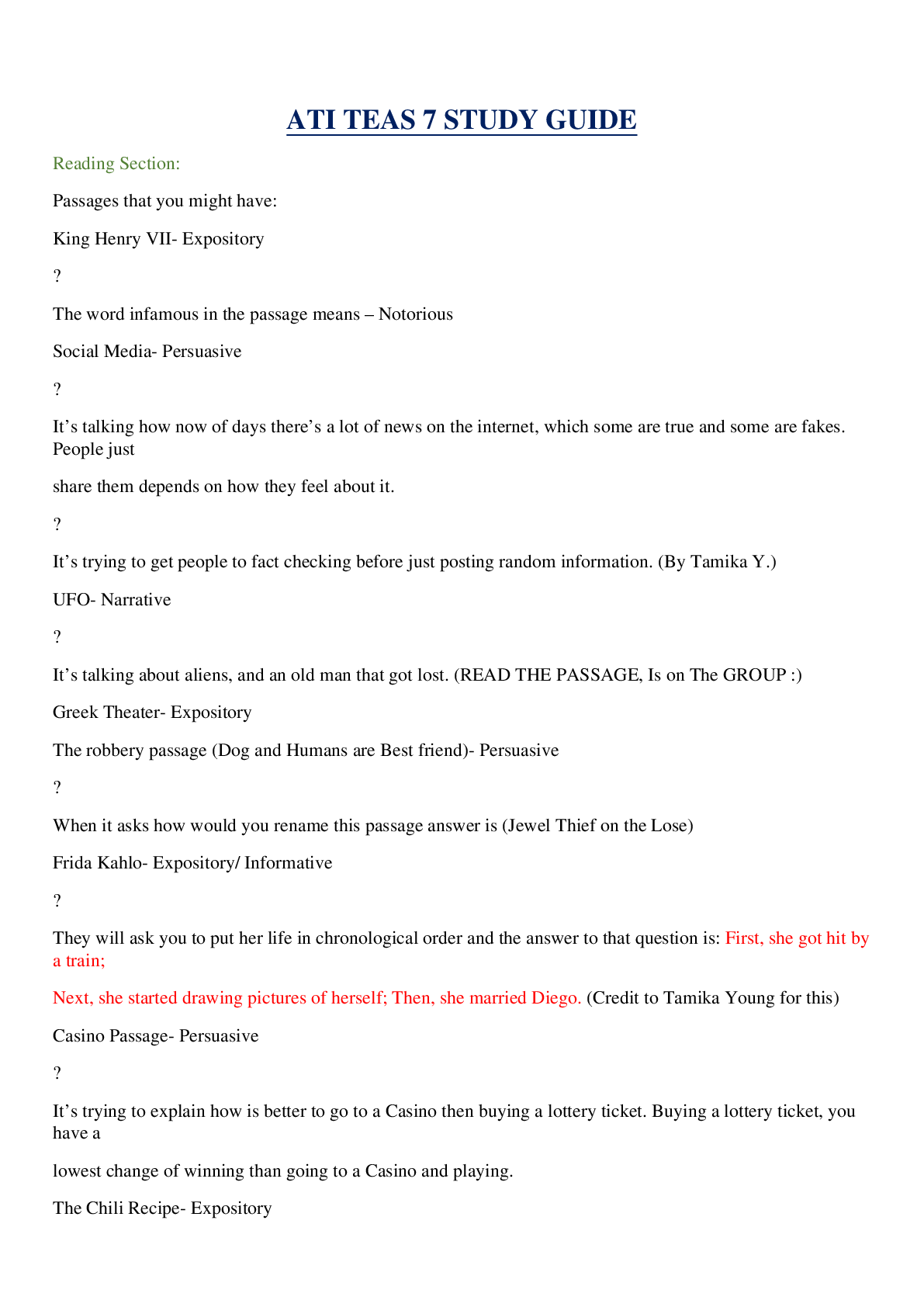 Preview image for ATI TEAS 7 STUDY GUIDE